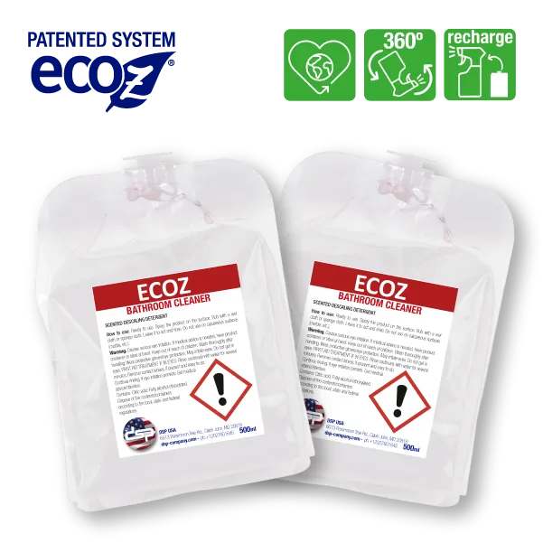 [ECOZ-BATH-REFILL-2] EcoZ Bathroom Cleaner — 2 Refills